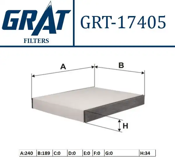 GRAT 17405 | Kabin Filtresi Ford Fiesta 02