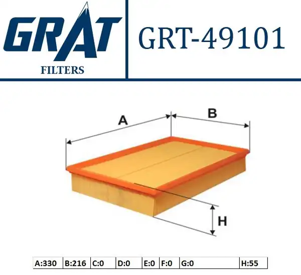 GRAT 49101 | Hava Filtresi Volvo S60 V70 Xc70 S80 02 06