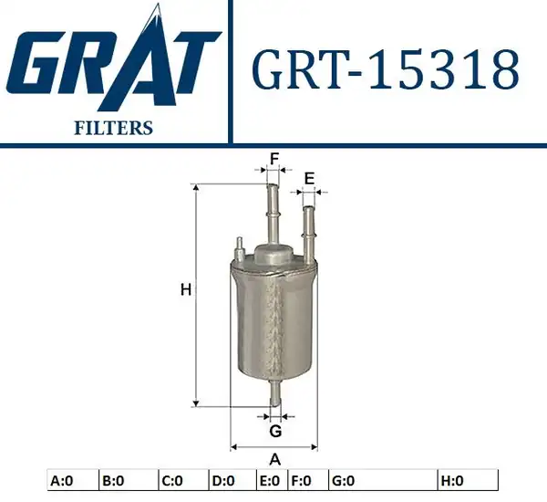 GRAT 15318 | Yakıt Filtresi 6 6 Bar VW Amarok 10 Caddy 11 Golf 04 14 Polo 10 A3 Leon Octavia