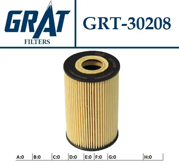 GRAT 30208 | Yağ Filtresi Bmw M42 43 44 E34 36 46