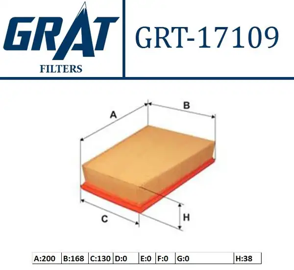 GRAT 17109 | Hava Filtre Ford Fiesta Fusion 1 6tdci 04