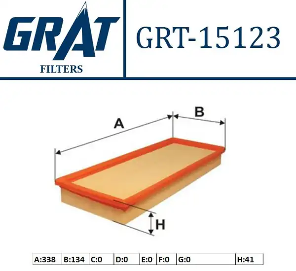 GRAT 15123 | Hava Filtresi Volkswagen 1303 Golf D