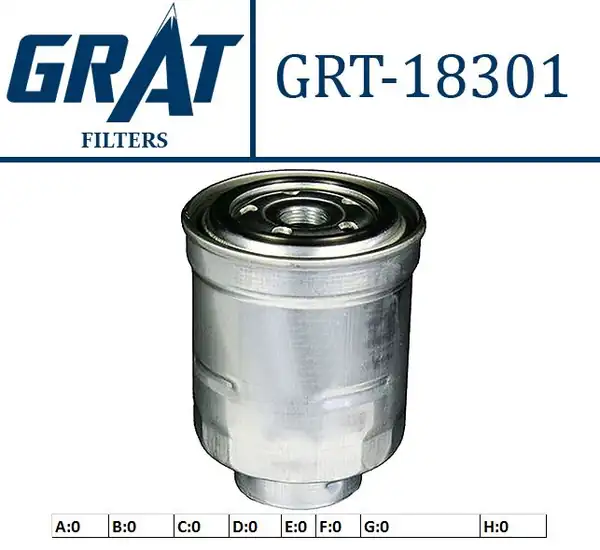 GRAT 18301 | Mazot Filtresi Toyota Corolla Auris 1 4 D4d Avensis Rav4 Honda Cr V 2 2d 06 11