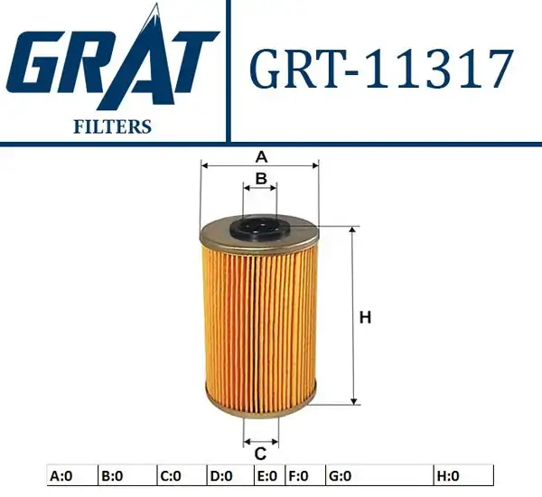 GRAT 11317 | Yakıt Filtresi Renault Master II III IV 00 Traffic II 01 Opel Movano 1 9di 2 2dci 2 5 dCi 01