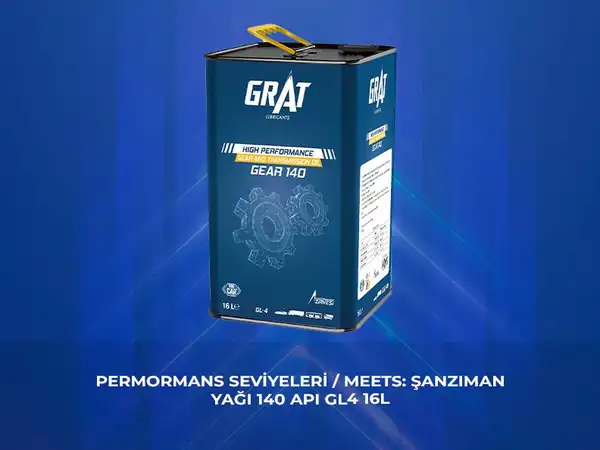 GRAT 6014016 | Şanzıman Yağı 140 16 Litre Api Gl 4 Teneke