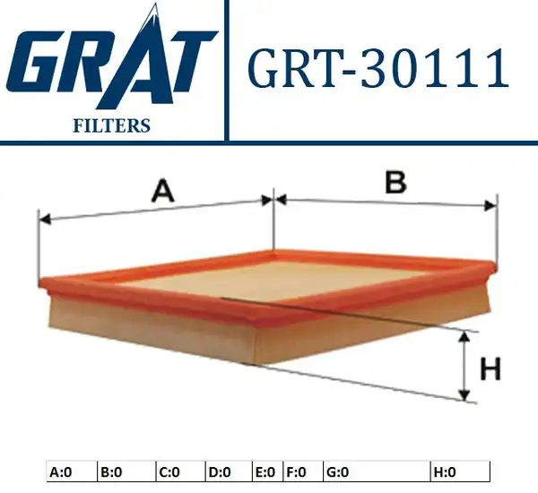GRAT 30111 | Hava Filtresi Bmw M42 43 44 E36 1995 99