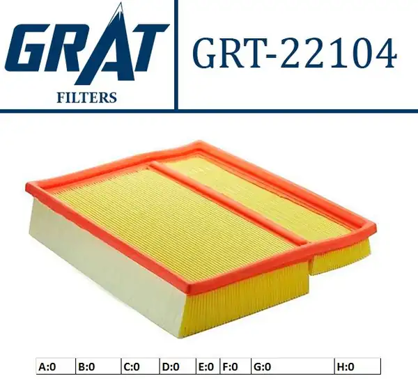 GRAT 22104 | Hava Filtresi Mercedes M111 C180 94 00 C200 93 00 C200 CDI CLK Serisi 00 02