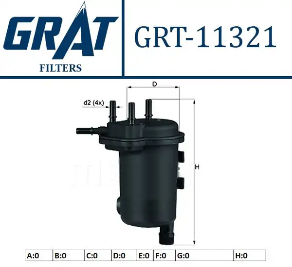 GRAT 11321 | Mazot Filtresi Clio II Kangoo Symbol Thalia Juke F15 Micra III K12 Note E11 1 5 K9k