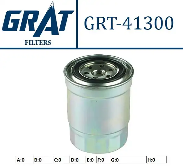 GRAT 41300 | Mazot Filtresi Kapalı Tip Nissan D22 97 Terrano 2 7