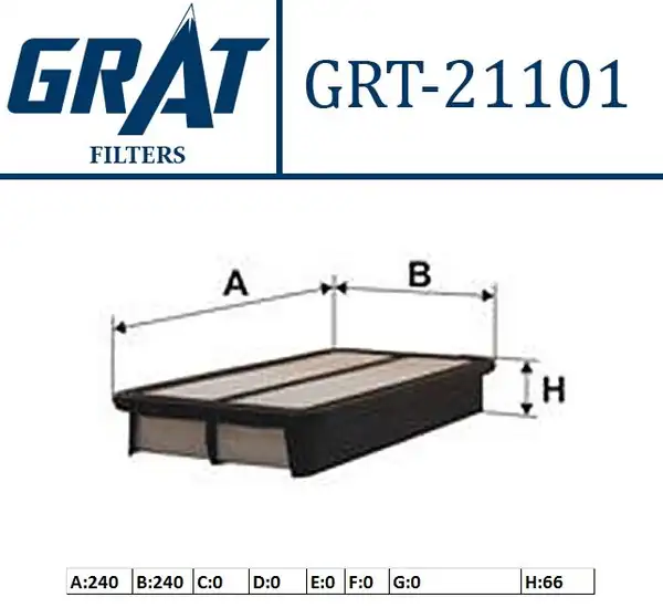 GRAT 21101 | Hava Filtresi Mitsubishi L200 2 5 D İd 06 14