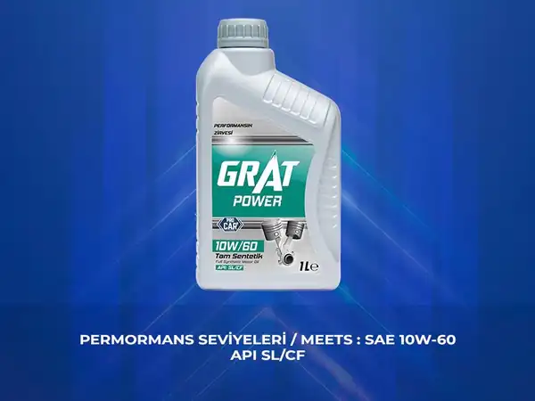 GRAT 610601 | Motor Yağı 1 Litre 10w 60 Api Sl Cf 12 Adet