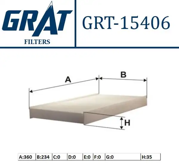 GRAT 15406 | Polen Filtresi VW Crafter Mercedes Sprinter