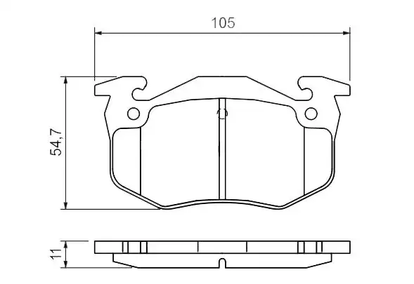 MGA 55546 | Disk Balata Arka Peugeot 106 Peugeot 205 Peugeot 206 Peugeot 306 1 Adet