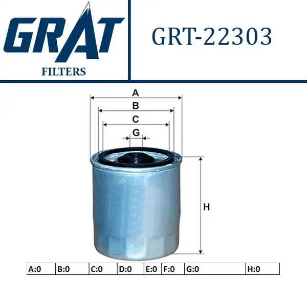 GRAT 22303 | Yakıt Filtresi Mercedes Benz Om601 602 603 2258906