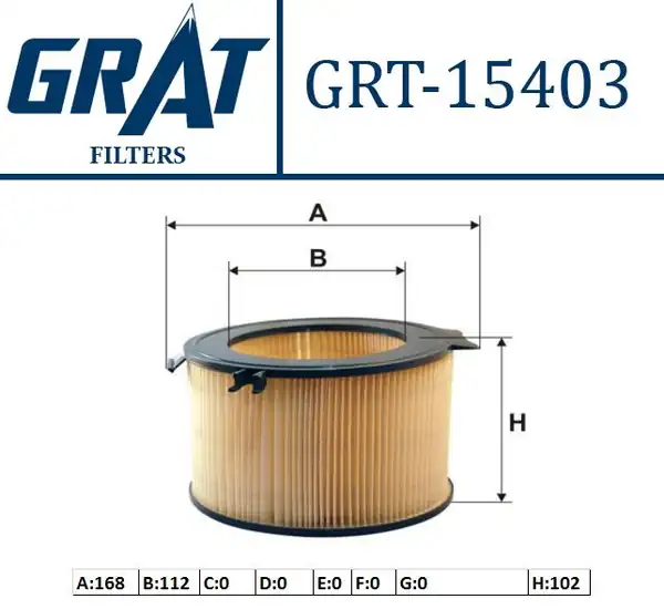 GRAT 15403 | Kabin Filtresi Karbonsuz VW Transporter 95 04