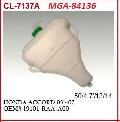 MGA 84136 | Yedek Su Deposu Honda Accord 03 08