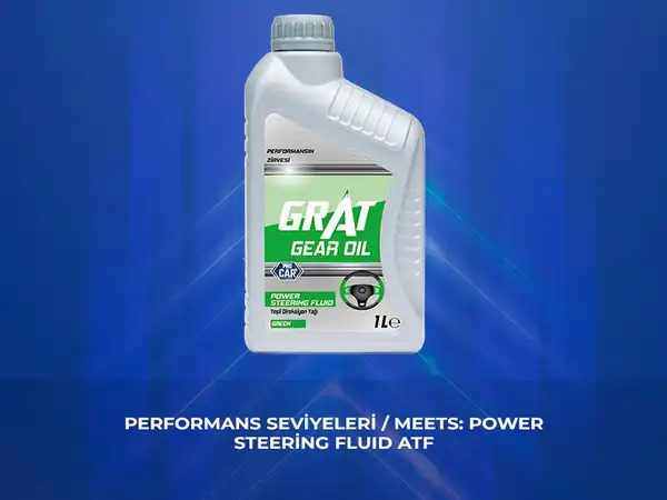 GRAT 600001 | Hidrolik Direksiyon Yağı ATF 1 Litre Yeşil Ozel Formül 12 Adet