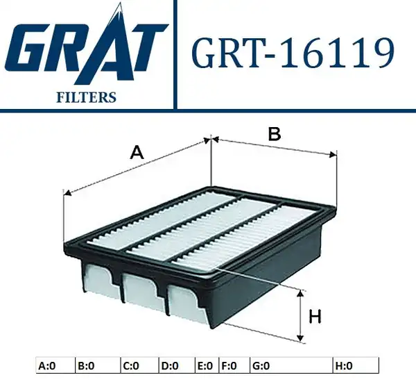GRAT 16119 | Hava Filtresi Hyundai Santafe 06 10