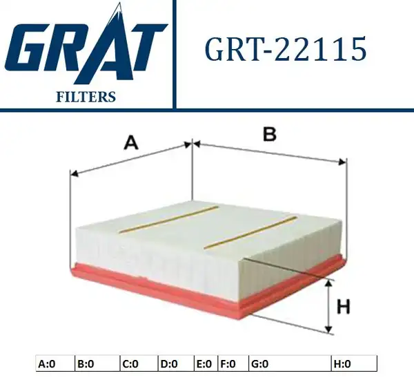 GRAT 22115 | Hava Filtresi Mercedes Om607 651 W117 156 176 246