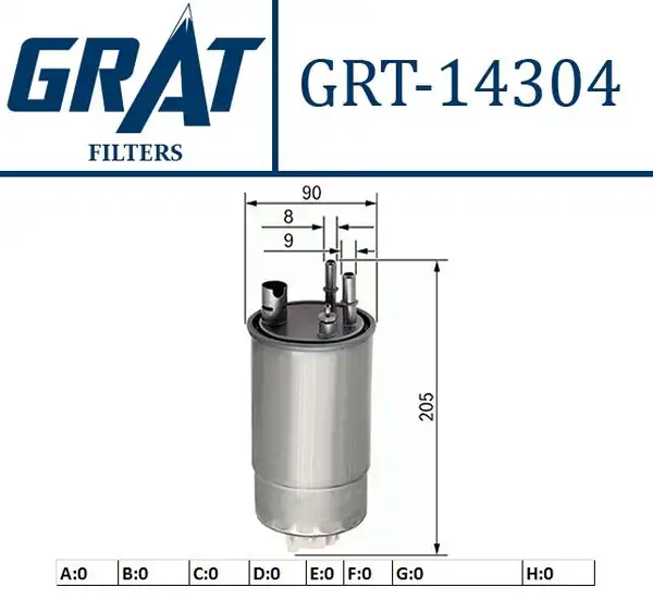 GRAT 14304 | Yakıt Filtresi Opel Meriva 1 3 CDTI 05 10