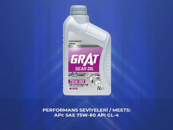 GRAT 675801 | Şanzıman Yağı 1 Litre 75w80 Yarı Sentetik Gl 4 12 Adet