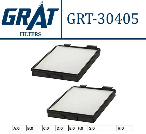 GRAT 30405 | Kabin Filtresi Bmw 5seri E39 Takım 5 20 5 23 5 25 5 28 5 30