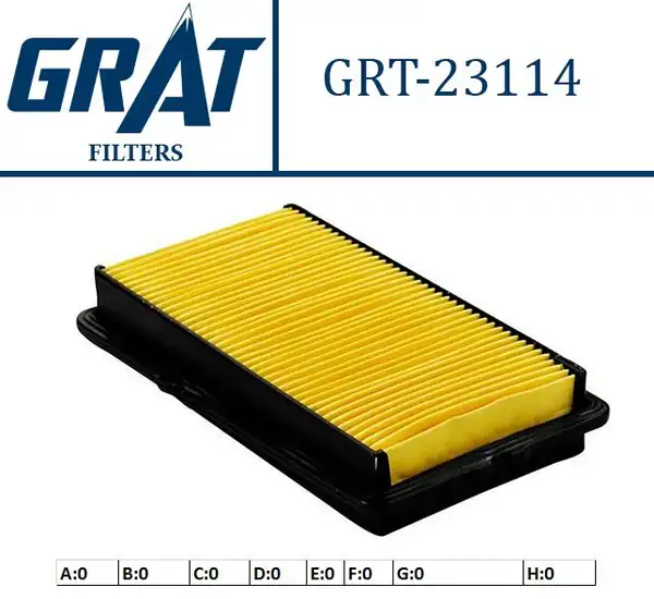 GRAT 23114 | Hava Filtresi Honda Accord 90 93
