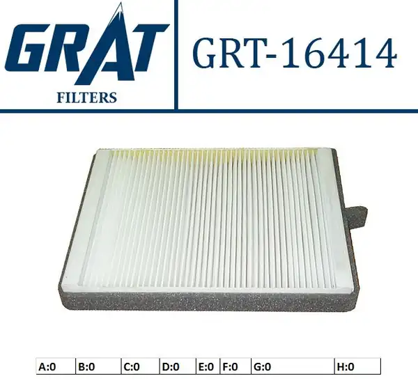 GRAT 16414 | Kabin Filtresi Plastik Kasali Hyundai Accent 00 02 Milenyum