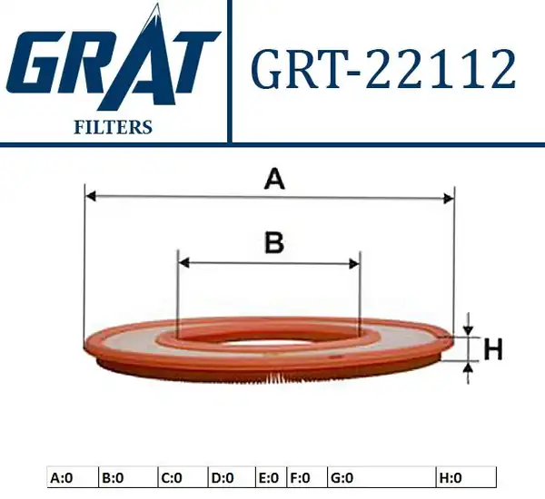GRAT 22112 | Hava Filtresi Mercedes Benz W123 W124 80 89