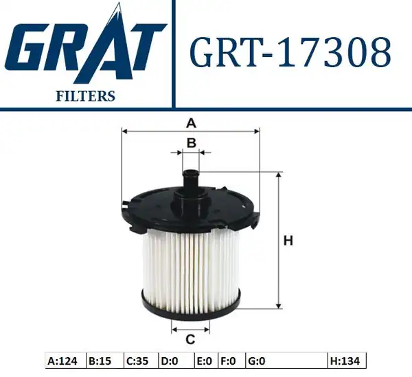 GRAT 17308 | Yakıt Filtresi Ford Transit V348 2 2 TDCI 2011 Transit Custom 2 2 TDCI 12 Transit V 347 155ps 12
