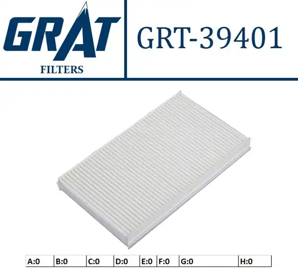 GRAT 39401 | Kabin Filtresi Land Rover Discovery III 04 IV 09 Range Rover 02 Sport 05