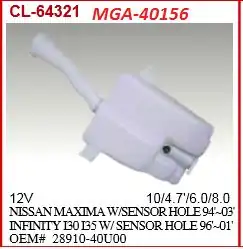 MGA 40156 | Su Fiskiye Deposu Motorlu Nissan Maxima 00 06