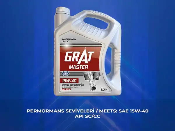 GRAT 615417 | Motor Yağı 7 Litre 15w 40 7 Api Api Sc CC 3 Adet
