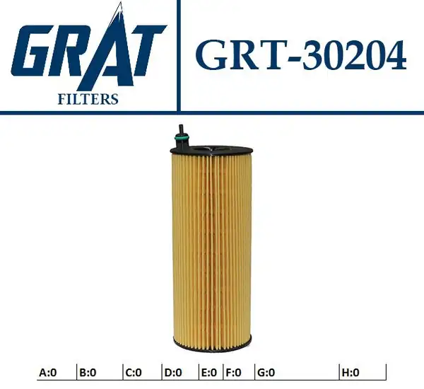 GRAT 30204 | Yağ Filtresi Bmw N47 N 47 E 60 70 87 90 92 93 F 01 07 10