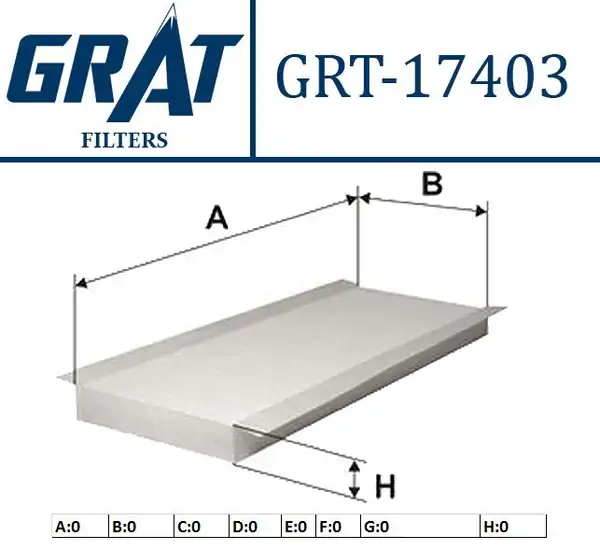 GRAT 17403 | Kabin Filtresi Ford Transit V184 01
