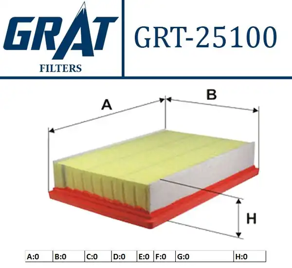 GRAT 25100 | Hava Filtresi Chevrolet Aveo 1 2 1 3 1 4 1 6 2011
