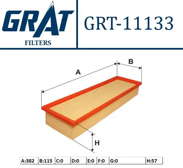 GRAT 11133 | Hava Filtresi Renault R9d