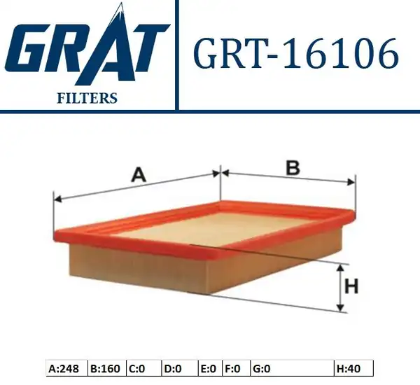 GRAT 16106 | Hava Filtresi Hyundai Accent 95 00 1 5