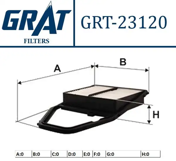 GRAT 23120 | Hava Filtresi Honda Civic 01 06 Sedan