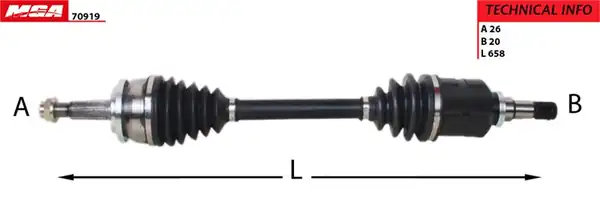 MGA 70919 | Aks Komple Sol Manuel Toyota Corolla 1 4 D4d 12 18 6 İleri Auris Verso 1 4 D4d 10 18