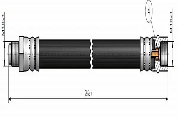 CAVO C900-676 | A Fren Hortumu Arka W168 97 04 W169 04 12 W245 05 11 Vaneo 414 02 05 2 Adet