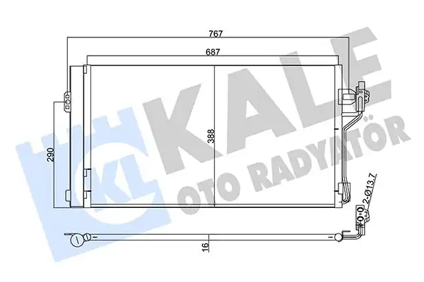 KALE 345760 | Klima Radyatörü Mercedes-Benz Vito W639 Viano W639 03-11 Al/Al