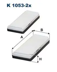 FILTRON K1053-2X | Polen Filtresi W210 S210 W220 C215