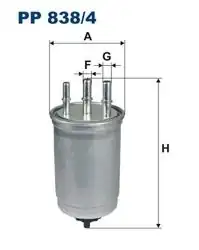 FILTRON PP838-4 | Mazot Filtresi Connect / Mondeo 02-13 1.8-2.0 TDCI