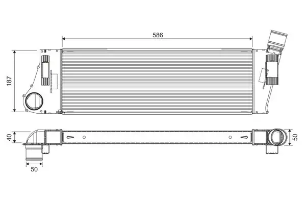 Valeo 818727 Renault Megane II Scenic II 1 5 1 9 dCi İntercooler