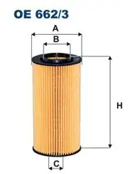 FILTRON OE662-3 | Yağ Filtresi Volvo S40 S60 S80 V70 Xc60 D3 D4 D5 09-13