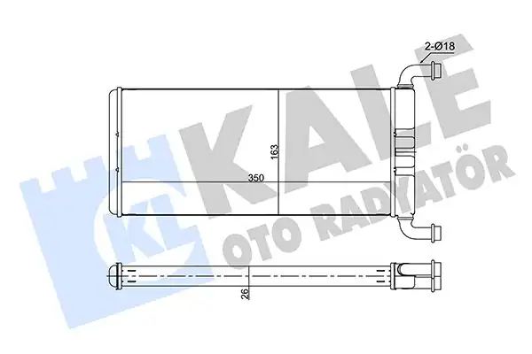 KALE 346620 | Kalorifer Radyatörü Mercedes Sprinter VW Crafter 2 0 2 5 TDI 06