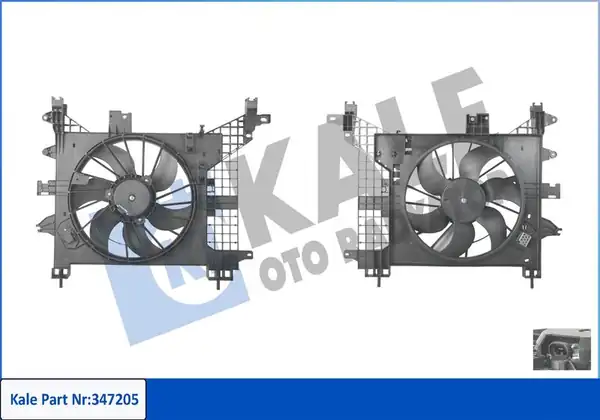KALE 347205 | Fan Motoru Davlumbazlı Dacia Duster Logan 1 5 dCi 1 6 16v Klimalı 10 16