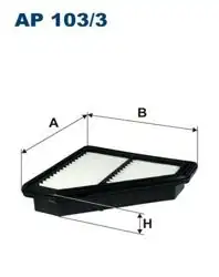FILTRON AP103-3 | Hava Filtresi Honda Civic 1.4 2012-