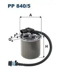 FILTRON PP840-5 | Mazot Filtresi 14-Vito (W447)